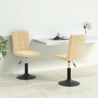 vidaXL Sillas de comedor giratorias 2 uds de terciopelo en color Verde claro/Amarillo mostaza/Gris claro y más | cómodas modernas ergonómicas para comedor cocina salón hogar - details 7