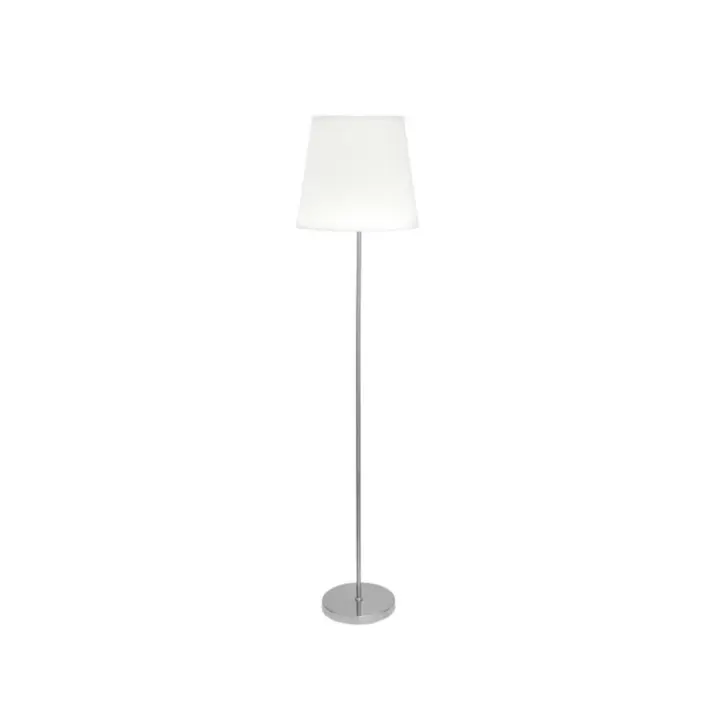 Fabrilamp - Pie Salon Maldivas 1xe27 Niquel/blanco 175x40x40 Cm - 1