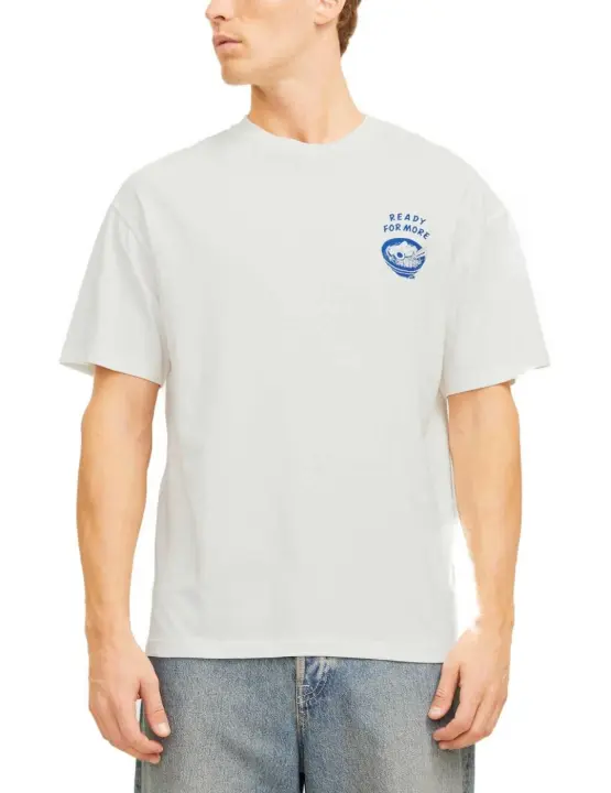 Camiseta Jack&Jones Charge blanca manga corta para hombre - 1