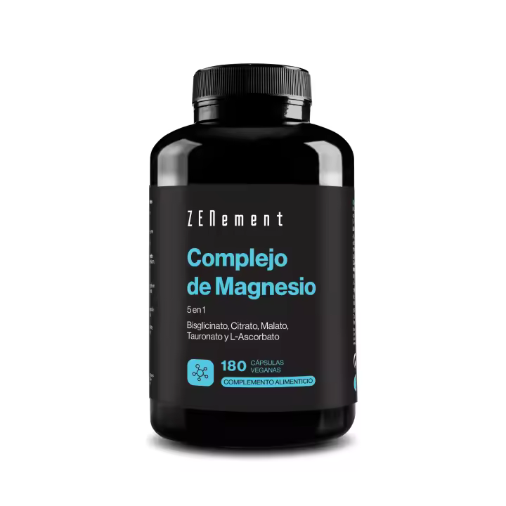 Complejo de Magnesio 5 en 1 - 180 Cápsulas Veganas - 1