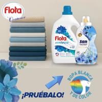 FLOTA Detergente Líquido para Lavadora  42 Lavados + SAN Perfumador de Ropa Cielo de Primavera 40 Dosis - Ropa Blanca y de Color - Fragancia Duradera y Fresca- Antimanchas y Antiolores - details 1