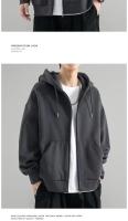 Sudadera De Capucha Para Hombre Estilo Retro Con Cremallera Largo Manga Suelta Chaqueta Gótica Casual De Harajuku Y2K Streetwear - details 9