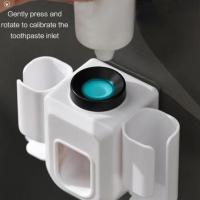 Organizador De Cepillos De Dientes Doble Agujero Soporte Para Pasta De Dientes Accesorios De Baño Plástico Resistente a Agua Para El Hogar - details 3