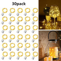 30 Packs Luz De Cadena Operada Por Batería Tema De Cuento De Fadas 20 LED Mini Luz De Cadena Impermeable Para Bodas Fiestas DIY Decoración De Habitación - details 0