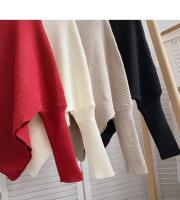 Suéter De Punto Irregular Para Mujer Otoño Invierno Moda Coreana Cuello Alto Manga Larga Vintage Suéteres Pullovers Chic Tops - details 9