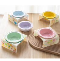 Tazón De Mascota Con Soporte De Acrílico Y Cerámica Floral Protección Del Cuello Para Gatos Y Perros Alimentación Alimentos Para Mascotas - details 8