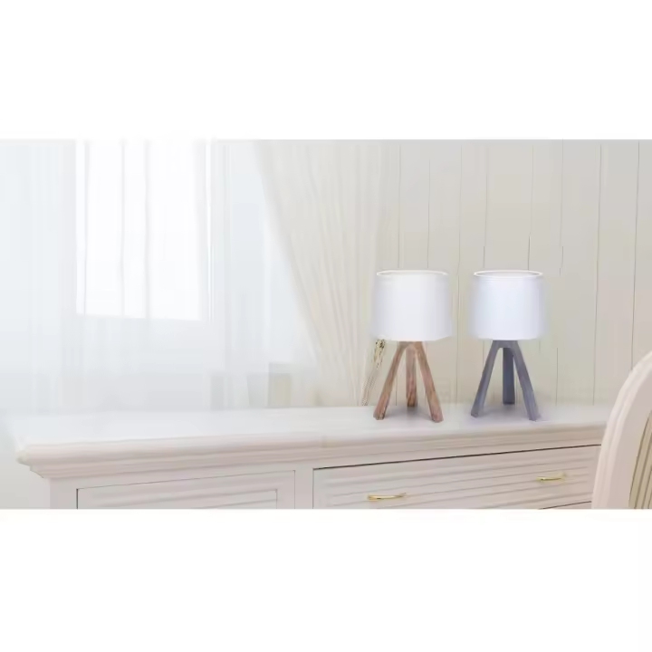 Lámpara de Mesa de Resina Aigostar GRIS - Diseño Moderno - 1