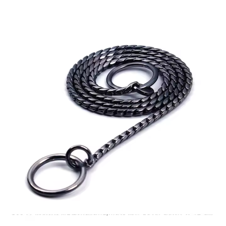 Collar De Metal Para Perros Cadenas De Serpiente Ajustable Collar De Decoración Fuerte Para Pequeños Medianos Y Grandes Perros - 1