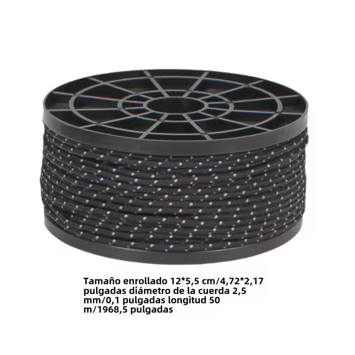 Cuerda Reflectante Para Tienda De Campaña 50M Guía De Tensión Para Paraguas Sombrilla Cordón De Sailing Accesorios De Senderismo Para Camping Y Escalada - 1