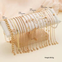 Juego De 20 Pcs Pulseras De Pie De Mariposa Y Corazón De Moda Metálica Bohemia Vintage Con Perlas Para Mujer Joyería De Playa Regalos Clásicos - details 4
