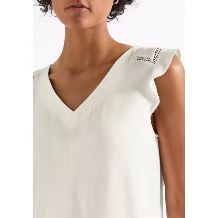 Street One Mod. PS323507 - Top con escote pico y detalles de crochet para mujer - 1