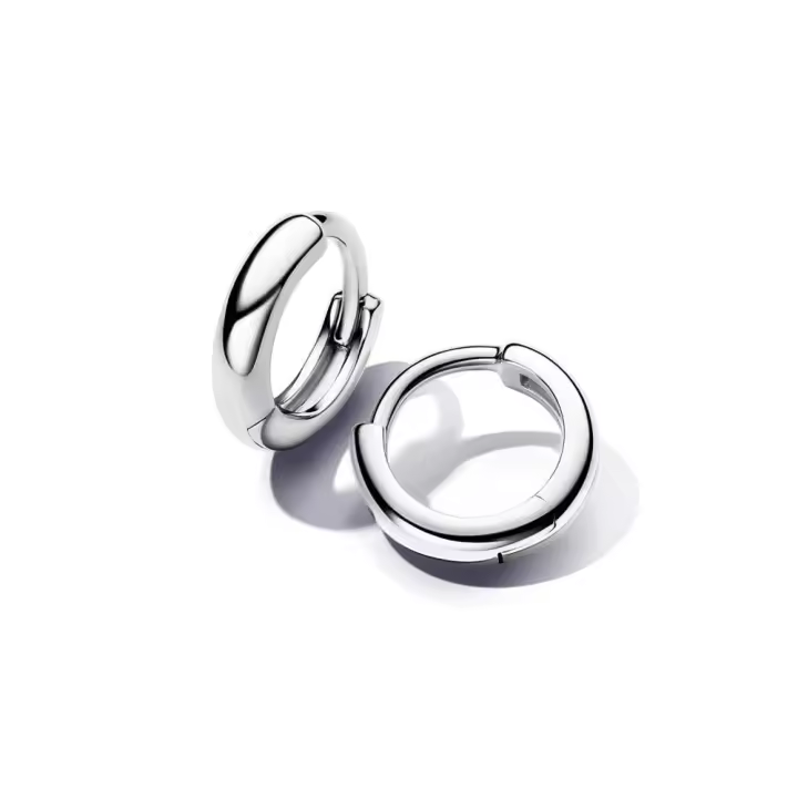 293286C00 - Pendientes de aro en plata de ley Redondos Abrazo ​ 293286C00 PANDORA Silver Regalo Pandora original - 1