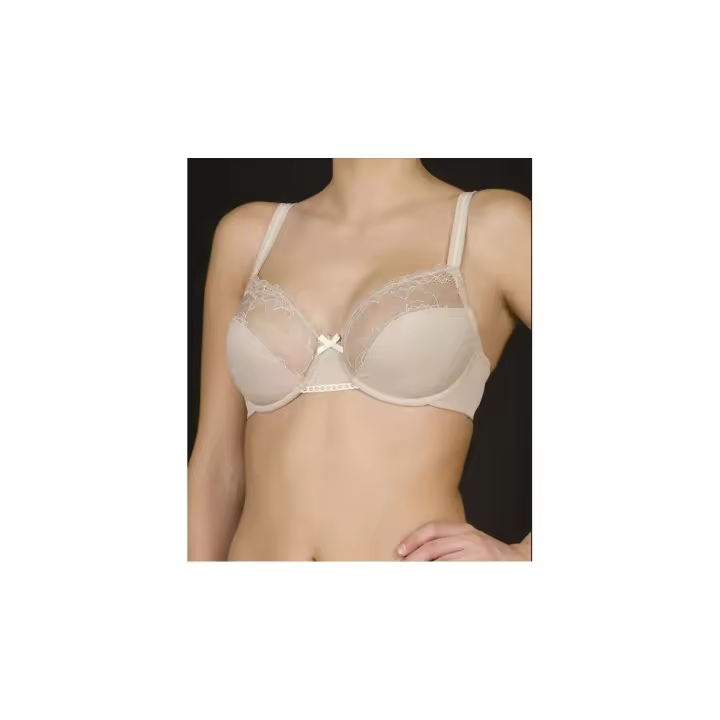 Selene Sujetador Lucia  con Aros y sin Relleno de Encaje bicolor para mujeres con mucha talla de pecho - 1