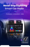 Junsun AI Voice Car Radio Stereo For Toyota Auris E150 2006 2007 2008 2009 2010 2011 2012 Car Auto Radio Built-In Wireless Carplay & Android Auto Automotive Multimedia Touch Screen 360 camera Car Intelligent Systems With GPS Navigation - details 0