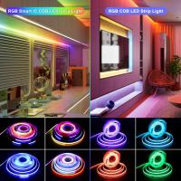 Tiras LED Flexibles WS2811 RGBIC COB Addressable 5M 160 O 576 LEDs DC12V/5V Decoración De Fiesta Para TV Y Habitaciones Color Soñado - details 1