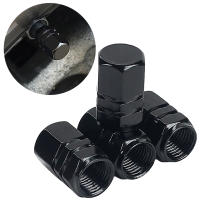 4Pcs Tapas De Válvula De Neumático Para Coche Aluminio Impermeable Decoración De Automóvil Accesorios De Coche Tapas De Rueda Y Aspa - details 1