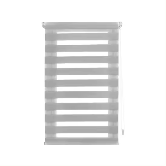 DECORBLIND  Estor Noche y Día SIN HERRAMIENTAS - Estor Enrollable Easy Fix SIN TALADRAR - Estor Anti-Deshilachado Fácil Limpieza - Estor Ventanas Noche y Día Enrollable - Estor Enrollable Tejido Doble Capa Mecanismo y Accesorios con Seguridad Infantil - 1
