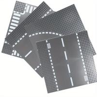 Bloques De Construcción Baseplate De Calle Pequeña Partícula Recta Cruzada Curva T-Junction 10in X 10in Para Juguete Educativo Adecuado Para Niños De 6 a 12 Años - details 6