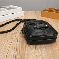 Bolso Pequeño De Cuero Suave Multifuncional Para Mujer Estilo Vintage Bolso Cruzado Monedero Teléfono Móvil Bolso De Mano - details 13