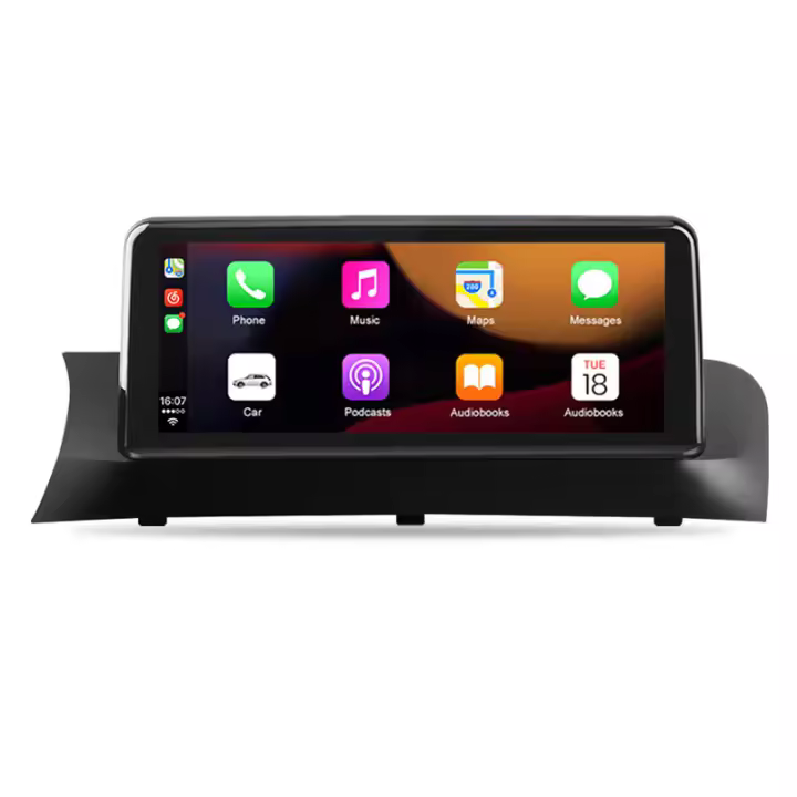 AWESAFE inalámbrico CarPlay Android Auto Radio para BMW X3, F25, X4, F26, años 2014 2015 2016 coche reproductor multimedia GPS 2 din autoradio volante controles RDS Bluetooth - 1