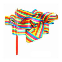 Cinta De Gimnasia Artística De Color Sólido Prop De Desempeño Para Danza Y Fitness Resistente Al Desvanecimiento Ropa Deportiva Para Niños - details 5