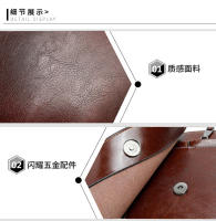 Mochila De Cuero Genuino Para Mujer Bolsa De Hombro Cruzada Estilo Escolar Con Capacidad Para Portátil Bolsas Mensajeras - details 11