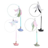 Varita De Plumas Para Gatos Juguete Portátil Con Ventosa Para Entretenimiento De Mascotas Adecuado Para Gatos Domésticos Y Cachorros - details 5