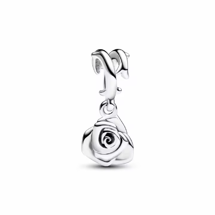 Charm Pandora colgante rosa en flor - 1