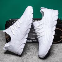 Zapatos De Running Casuales Para Hombre Transpirables De Fibra deFlyknit Suela Suave Ligera Y Respiradera Para Todas Las Estaciones Zapatos Deportivos De Outdoor - details 16