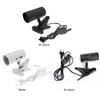 Soporte De Lámpara E27 Para Mascotas Con Luz UVA+UVB Para Tanque De Tortuga Lámpara Calentadora Rotatoria Clip-on De Aluminio Negro Y Blanco 200W - details 2