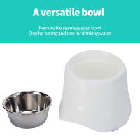 Tazón De Alimentos Para Mascotas De Acero Inoxidable Alto 1PC Apto Para Perros De Pequeño Y Medio Tamaño Tazón Alto Para Mascotas Altas - details 6