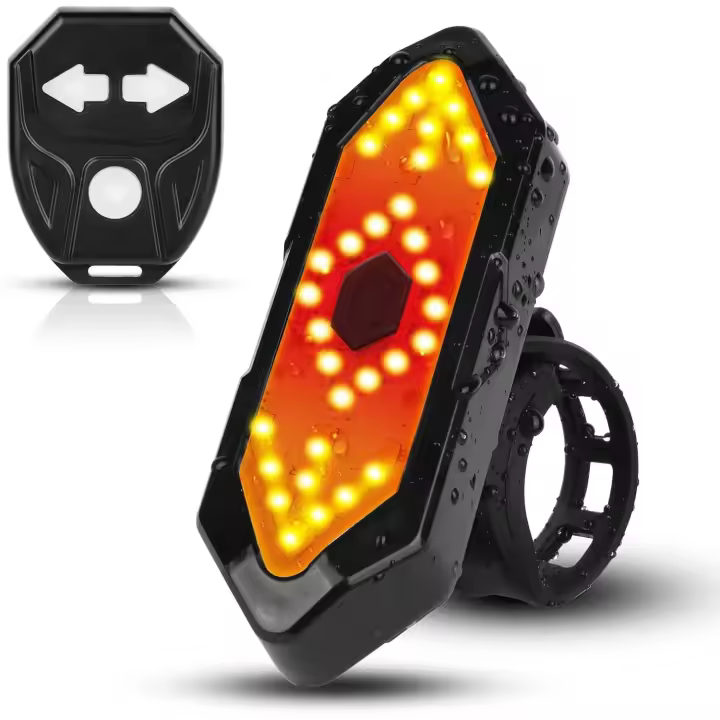Luz trasera para bicicleta, potente luz LED recargable por USB, ultrabrillante, compatible con 5 o 6 modos de luz. - 1