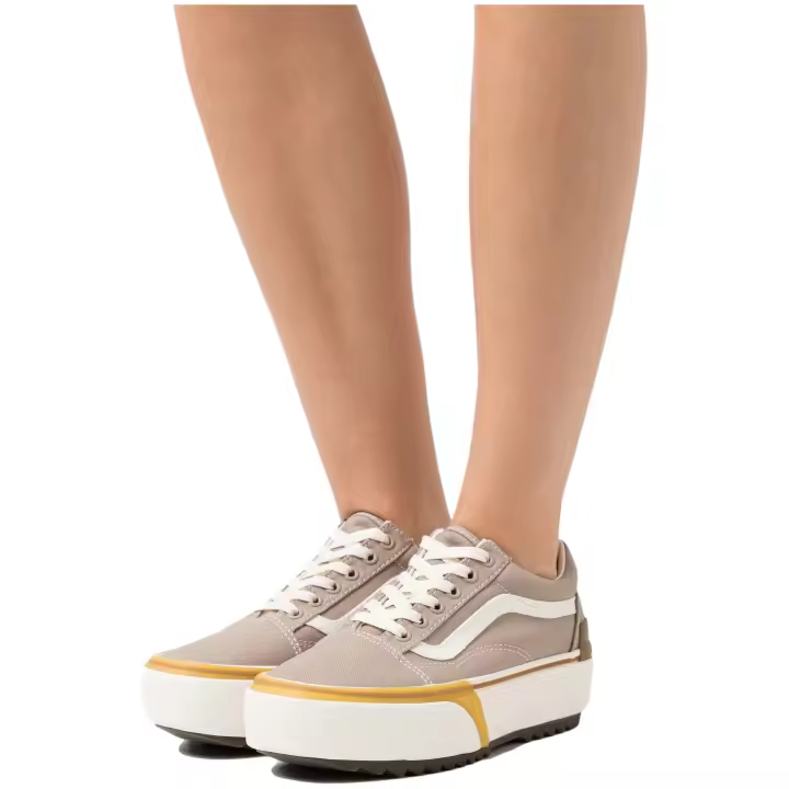 Calzado Lifestyle marca Vans modelo Vn0A4U15Bd31 para mujer en color beig - 1