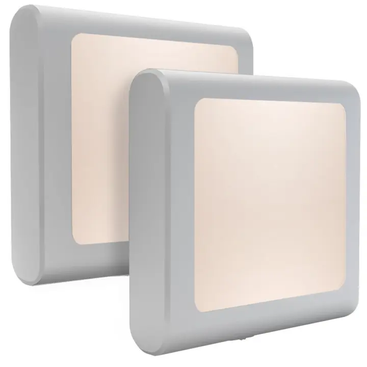 Luz de noche para niños, Brillo ajustable, adecuada para habitación de niños, Escaleras, dormitorio, Cocina, plástico, Blanco Vivo.(1 Pieza) - 1