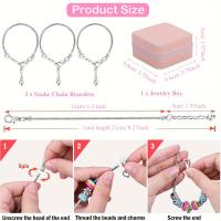 Kit De Manualidades Para Hacer Pulseras Y Collares 68 Piezas Con Encantos De Unicornio Y Sirena Regalo Para Mujer Para Fiesta - details 1