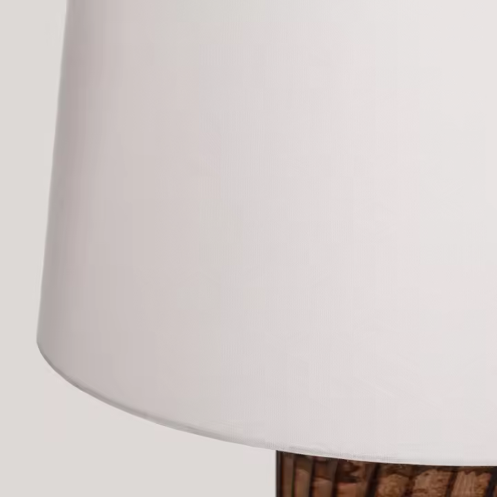 Ledkia Lámpara de Mesa Madera Shruti ILUZZIA Blanco - 1