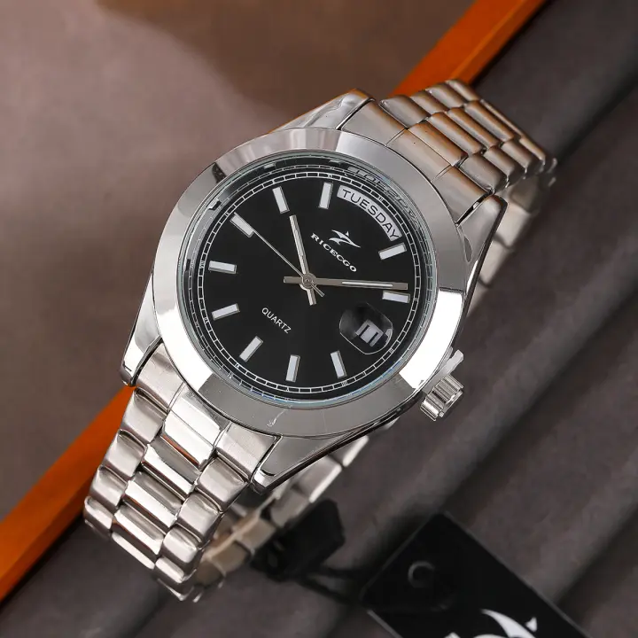 Reloj De Moda Para Hombre Reloj De Pulsera De Acero Inoxidable Reloj De Cuarzo Para Parejas Regalo Para Padre Reloj Casual Diario De Negocios - 1