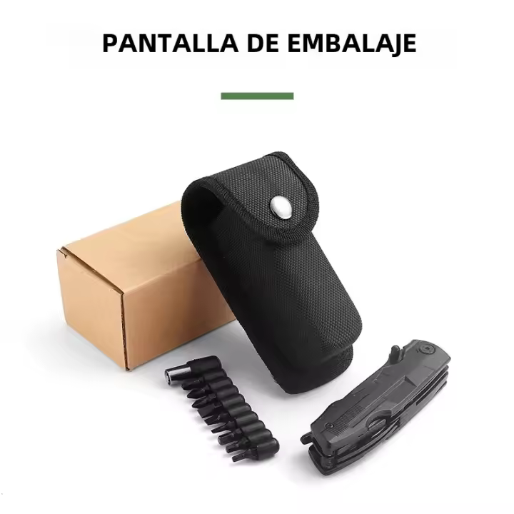 Cuchillo Multifuncional Plegable Herramienta Portátil De Sobrevivencia Para Exteriores Y Hogar Herramienta De Mano Para Emergencias En Coche Con Agarre De Acero Inoxidable - 1
