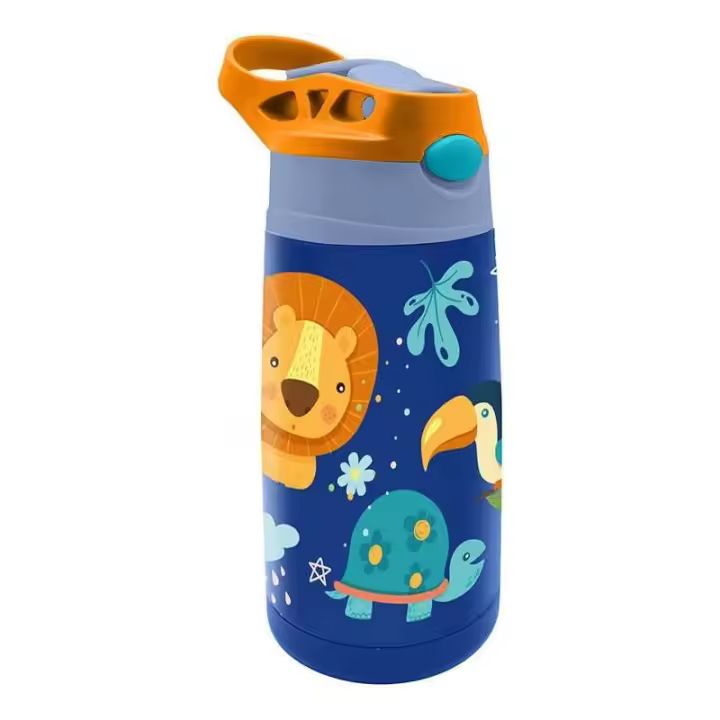 CANTIMPLORA DE ACERO INOXIDABLE JUNGLE 450 ML DE KIDS EUROSWAN - 1