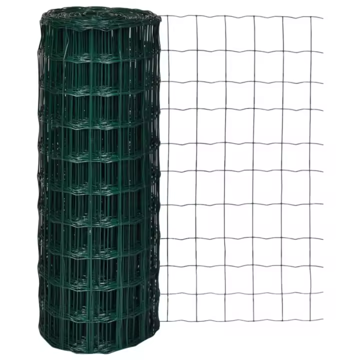 vidaXL Set de euro valla acero verde 10x1 m - 1