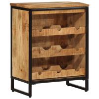vidaXL Botellero para 9 botellas madera maciza mango 55x33x70 cm - details 0