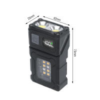 BORUiT EDCLinterna LED Recargable Tipo-C Con Clip Magnético Y Luz De Trabajo Rotación De 180 Grados Torcha Portátil Para Pesca Y Excursiones - details 7