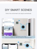 Sensor De Temperatura Y Humedad Bluetooth Con Pantalla LCD Mini Control Remoto Por Tuya APP Y Voz Compatible Con Google Thermometer Hygrometer - details 11