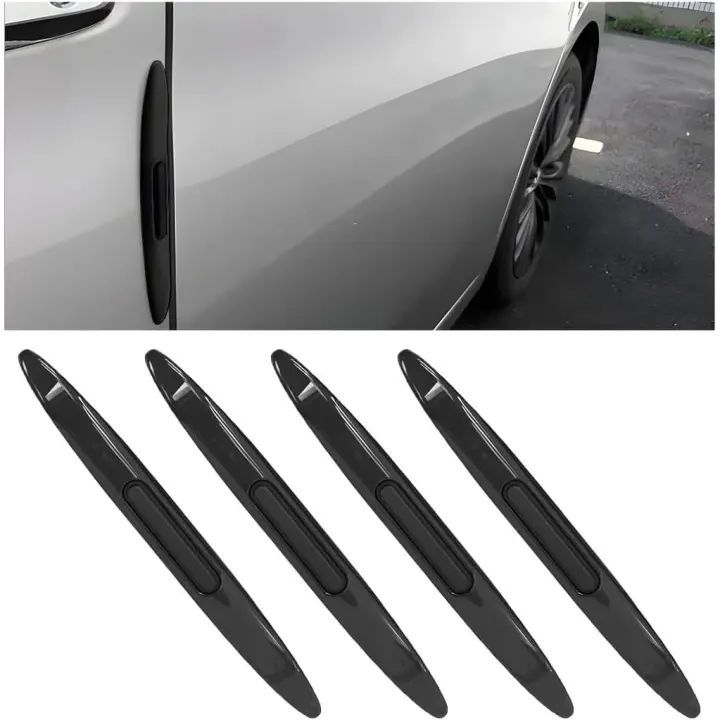 piezas de tiras protectoras para el borde de la puerta del automóvil, protector anticolisión para parachoques, protector de borde de puerta lateral antiarañazos para automóvil, accesorios - 1