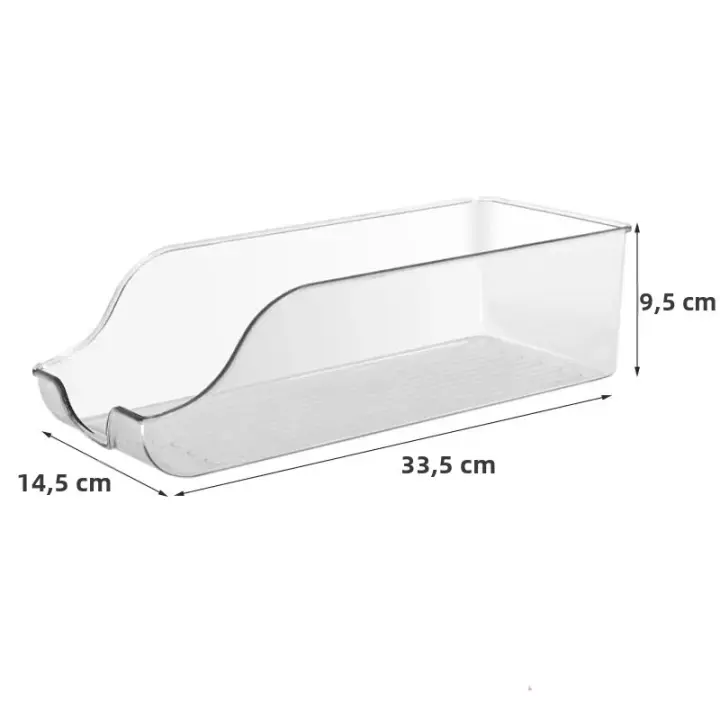 Organizador De Almacenamiento Para Botellas De Bebida En Plástico Dispensador De Soda Pop Contenedor Para Nevera Y Almacenamiento En La Cocina - 1