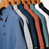 Camisa Polo De Algodón Para Hombre 2024 Estilo Casual Color Sólido Cómoda Y Transpirable Manga Corta Moda Verano Negocios Y Descanso - details 19