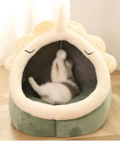 Alfombra De Gato Lavable Sillón Para Mascotas Pequeñas Cama Cálida Y Suave Jaula De Descanso Para Perros Pequeños Tienda De Invierno - details 3
