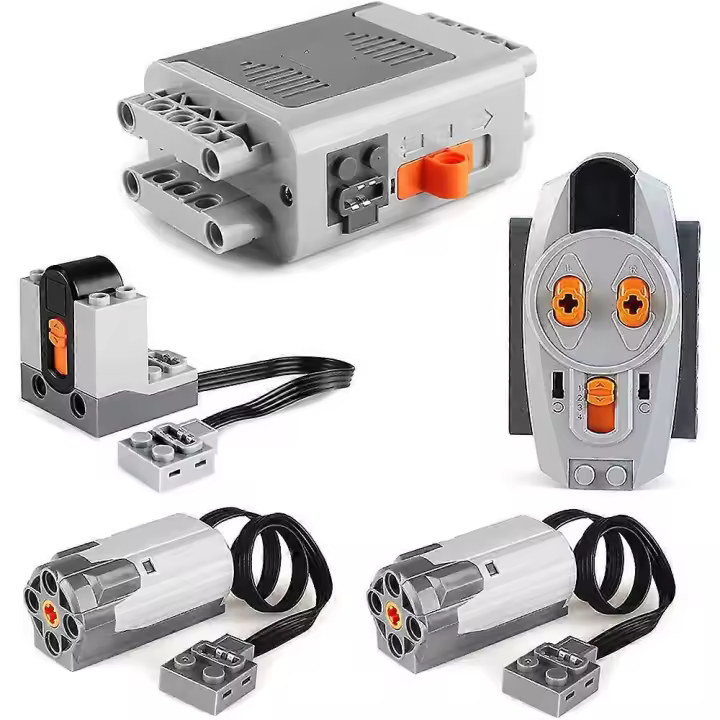5pcs Power Function Motorized Blocks Power Kit 2 Medium Motors,1 Battery Box,1 IR Remote Control,1 - 1