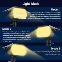 Luces Solares Para Paisaje IP65 Impermeables Con 3 Modos Luz Solar Para Jardín Camino 72/68 LED Modernas Para Exterior - details 25