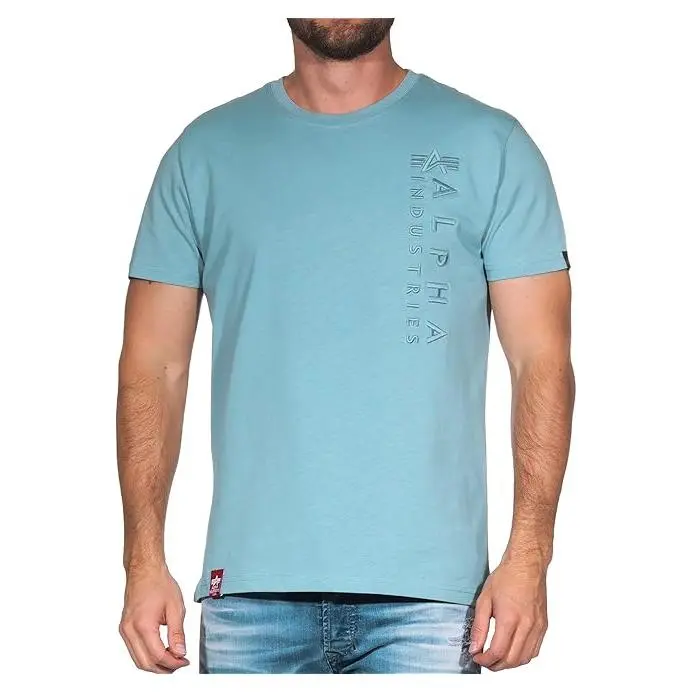 Camiseta de manga corta ALPHA INDUSTRIES. Con logotipo bodado. - 1
